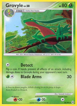 Grovyle (38/99) Reverse Holofoil [Platinum: Arceus] Pokemon Single Pokémon