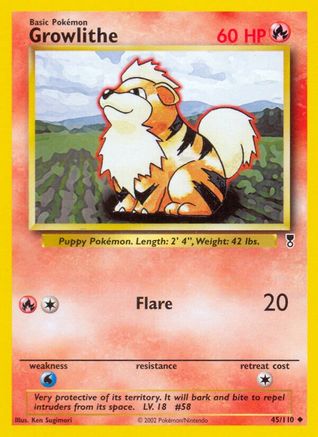 Growlithe (/110) Reverse Holofoil [Vintage: Legendary Collection] Pokemon Single Pokémon