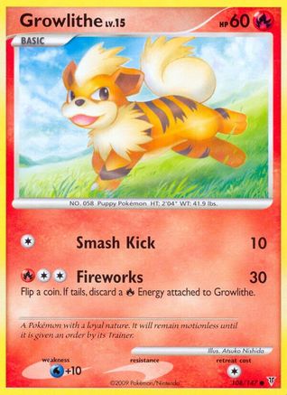 Growlithe (108/147) [Platinum: Supreme Victors] Pokemon Single Pokémon