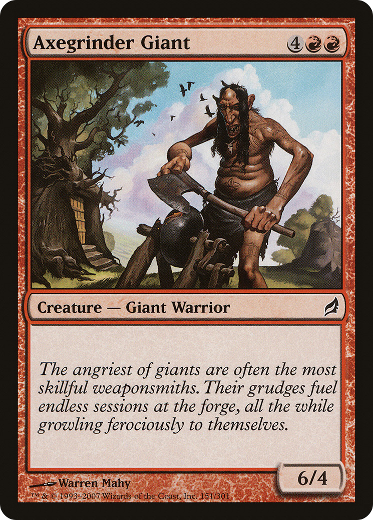 Axegrinder Giant (LRW-151) [Lorwyn] Foil MTG Single Wizards of the Coast