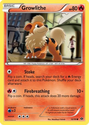 Growlithe (10/99) Reverse Holofoil [BW: Next Destinies] Pokemon Single Pokémon