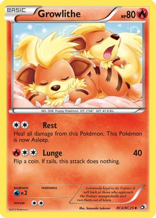 Growlithe (RC4/113) - [BW: Legendary Treasures Radiant Collection] Holofoil Pokemon Single Pokémon