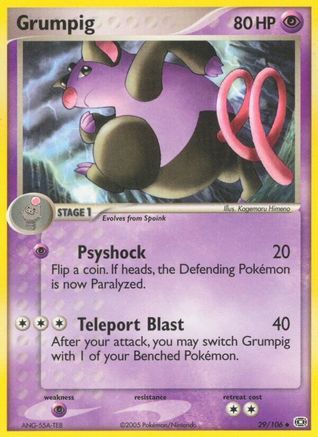 Grumpig - 029/106 (/106) Reverse Holofoil [EX: Emerald] Pokemon Single Pokémon