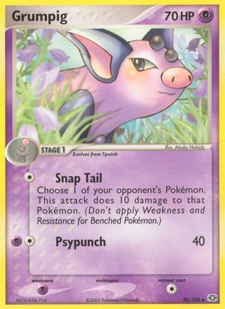 Grumpig - 030/106 (/106) Reverse Holofoil [EX: Emerald] Pokemon Single Pokémon