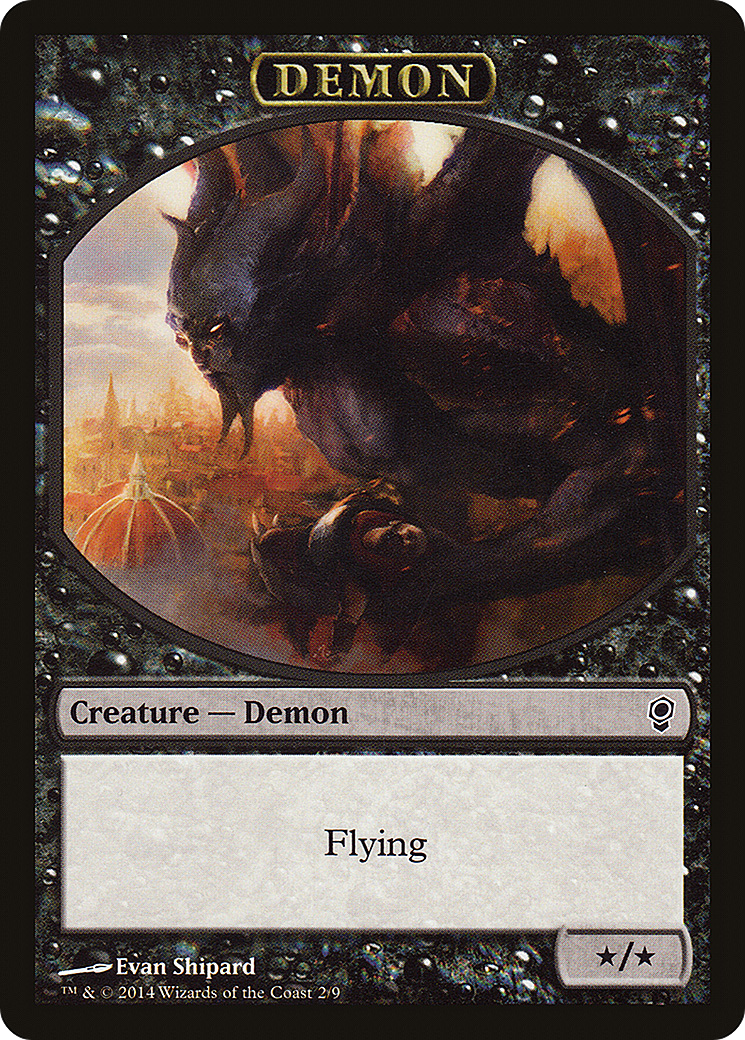 Demon Token (CNS-002) [Tokens] Conspiracy Tokens MTG Single Wizards of the Coast