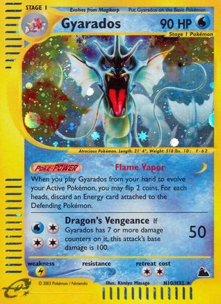 Gyarados (H10) (/144) Holofoil [Vintage: Skyridge] Pokemon Single Pokémon
