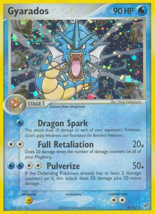 Gyarados (8/107) - [EX: Deoxys] Holofoil Pokemon Single Pokémon