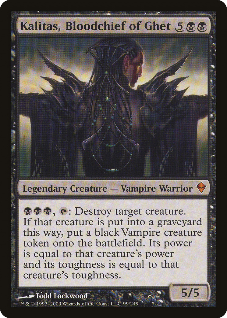 Kalitas, Bloodchief of Ghet (ZEN-099) [Zendikar] MTG Single Wizards of the Coast