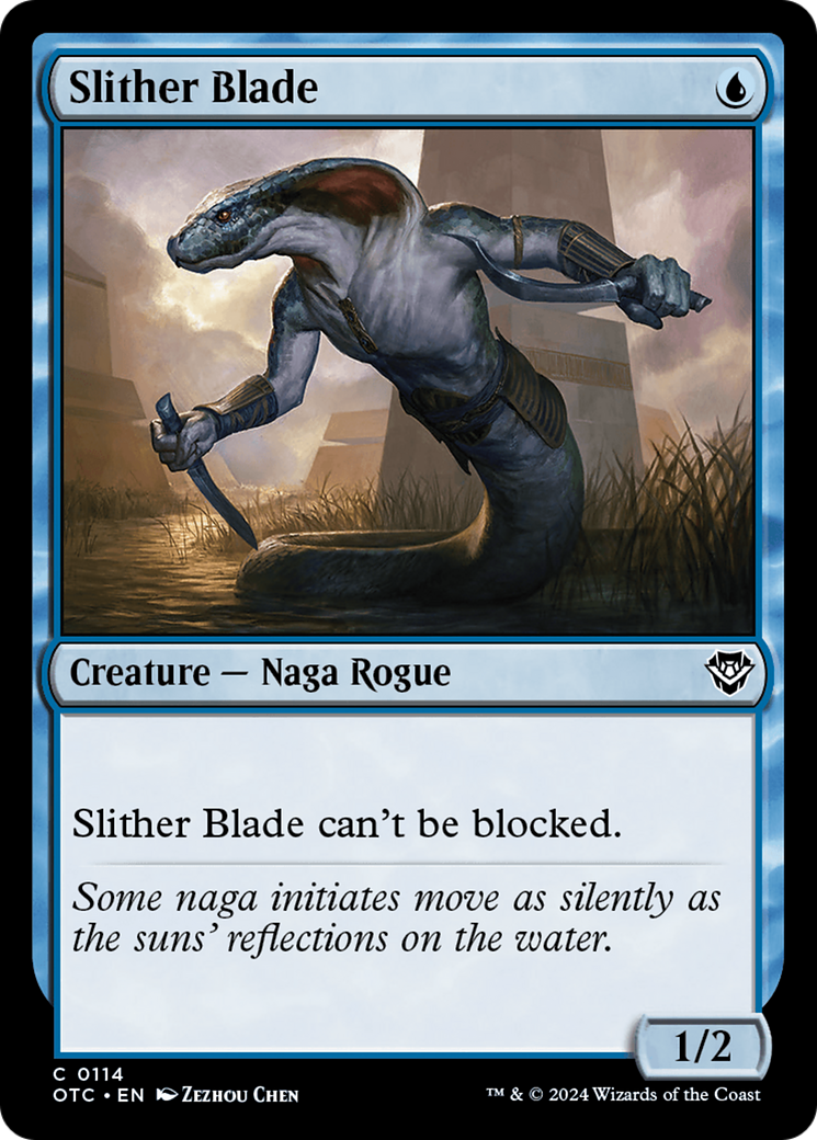 Slither Blade (OTC-114) [Outlaws of Thunder Junction Commander] MTG Single Wizards of the Coast