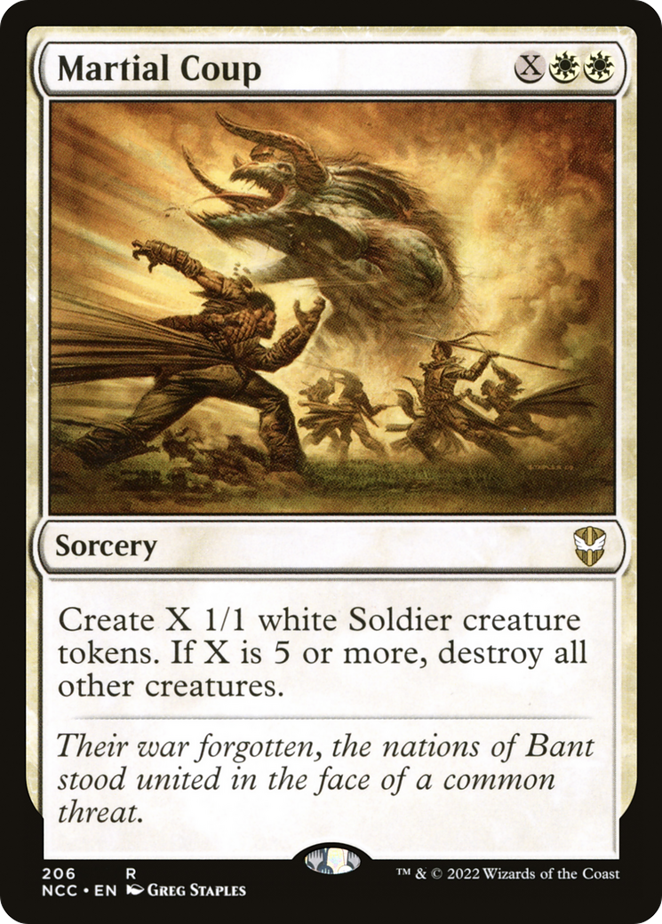 Martial Coup (NCC-206) [New Capenna Commander] MTG Single Wizards of the Coast