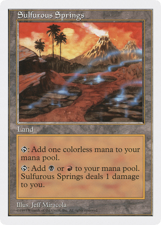 Sulfurous Springs (5ED-) [Fifth Edition] MTG Single Wizards of the Coast