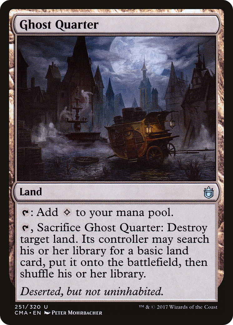 Ghost Quarter (CMA-251) [Commander Anthology] MTG Single Wizards of the Coast