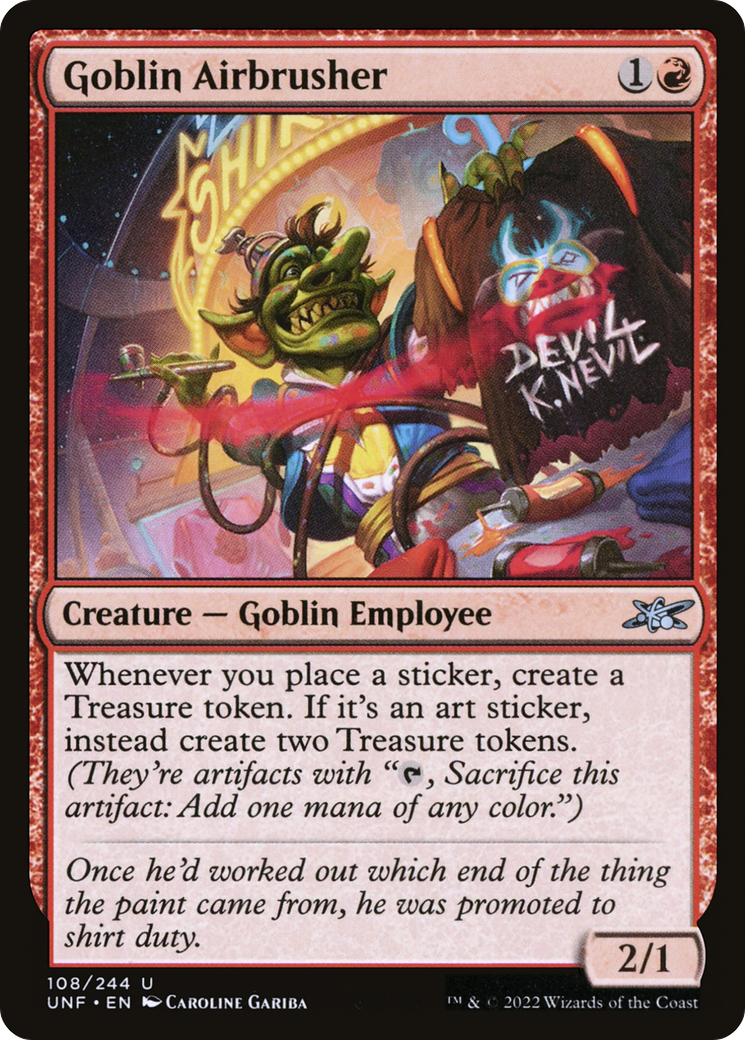 Goblin Airbrusher (UNF-108) [Unfinity] Foil MTG Single Wizards of the Coast