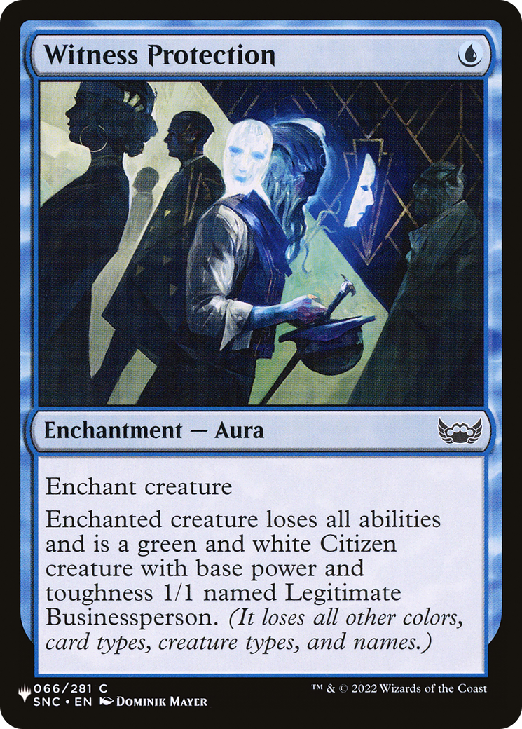 Witness Protection (LIST-SNC-66) [Mystery Booster] The List MTG Single Wizards of the Coast