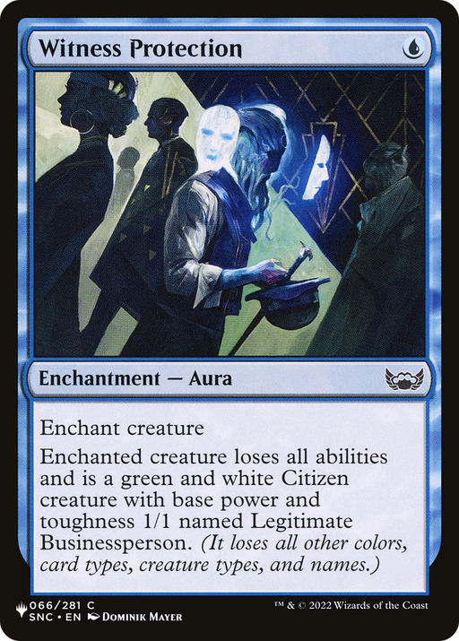 Witness Protection (LIST-SNC-66) [Mystery Booster] The List MTG Single Wizards of the Coast
