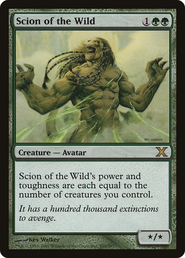Scion of the Wild (10E-295) [Tenth Edition] MTG Single Wizards of the Coast