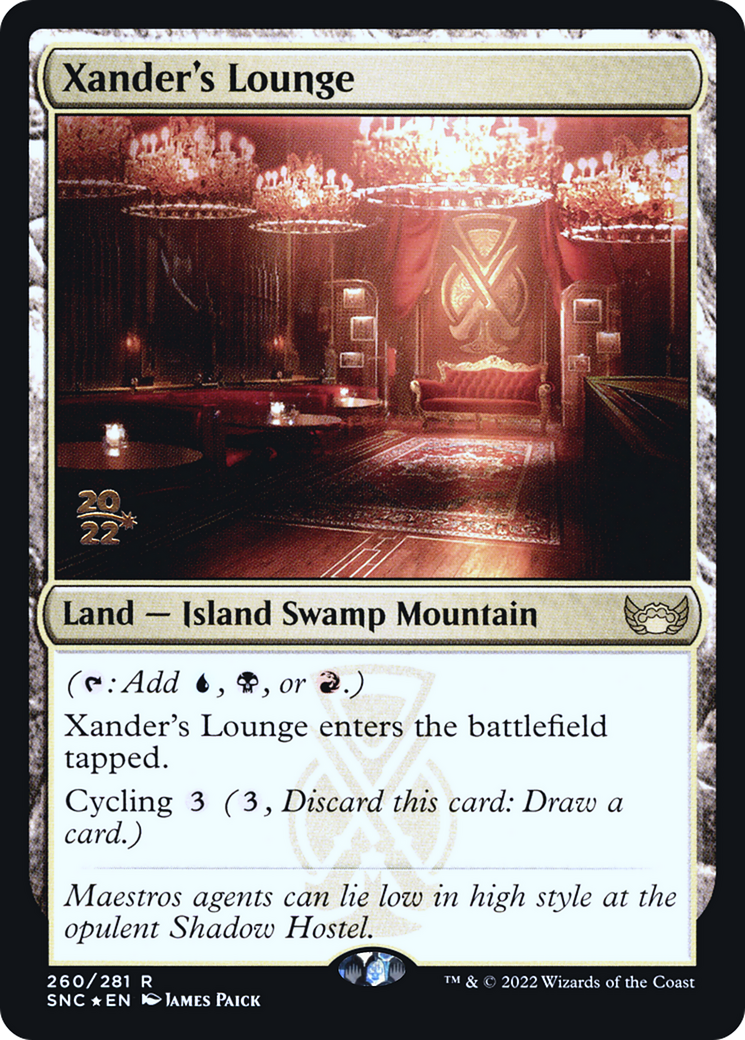 Xander's Lounge (PRE-260) [Streets of New Capenna Promos] Foil MTG Single Wizards of the Coast