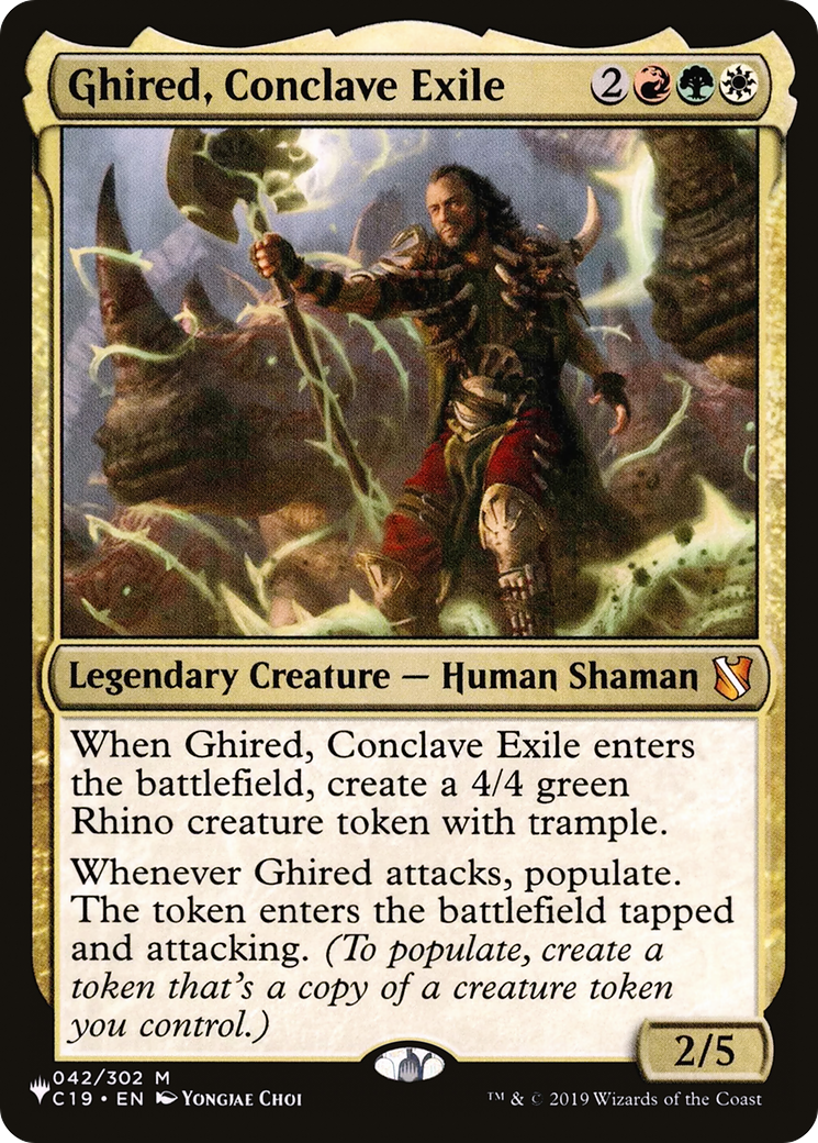 Ghired, Conclave Exile (LIST-C19-42) [Mystery Booster] The List MTG Single Wizards of the Coast