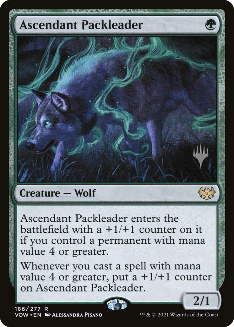 Ascendant Packleader (PPMID-186P) [Innistrad: Crimson Vow Promos] MTG Single Wizards of the Coast