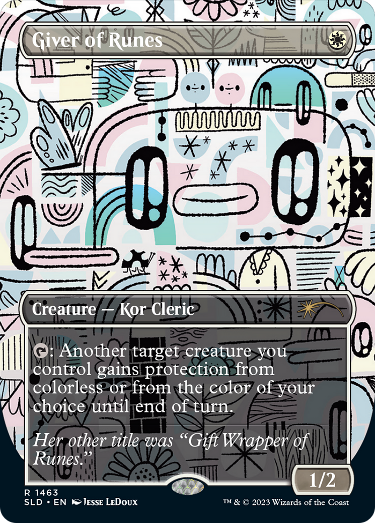 Giver of Runes (SLD-1463) [Secret Lair] Drop (Borderless) MTG Single Wizards of the Coast