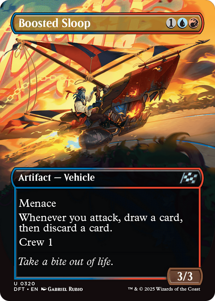 Boosted Sloop (DFT-320) [Aetherdrift] (Borderless) MTG Single Wizards of the Coast