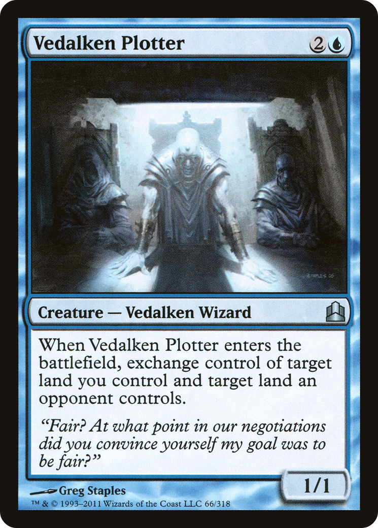 Vedalken Plotter (CMD-066) [Commander 2011] MTG Single Wizards of the Coast