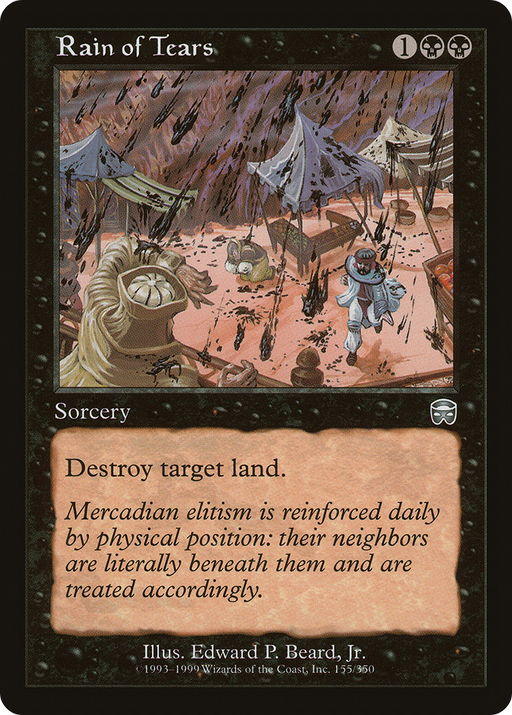 Rain of Tears (MMQ-155) [Mercadian Masques] MTG Single Wizards of the Coast