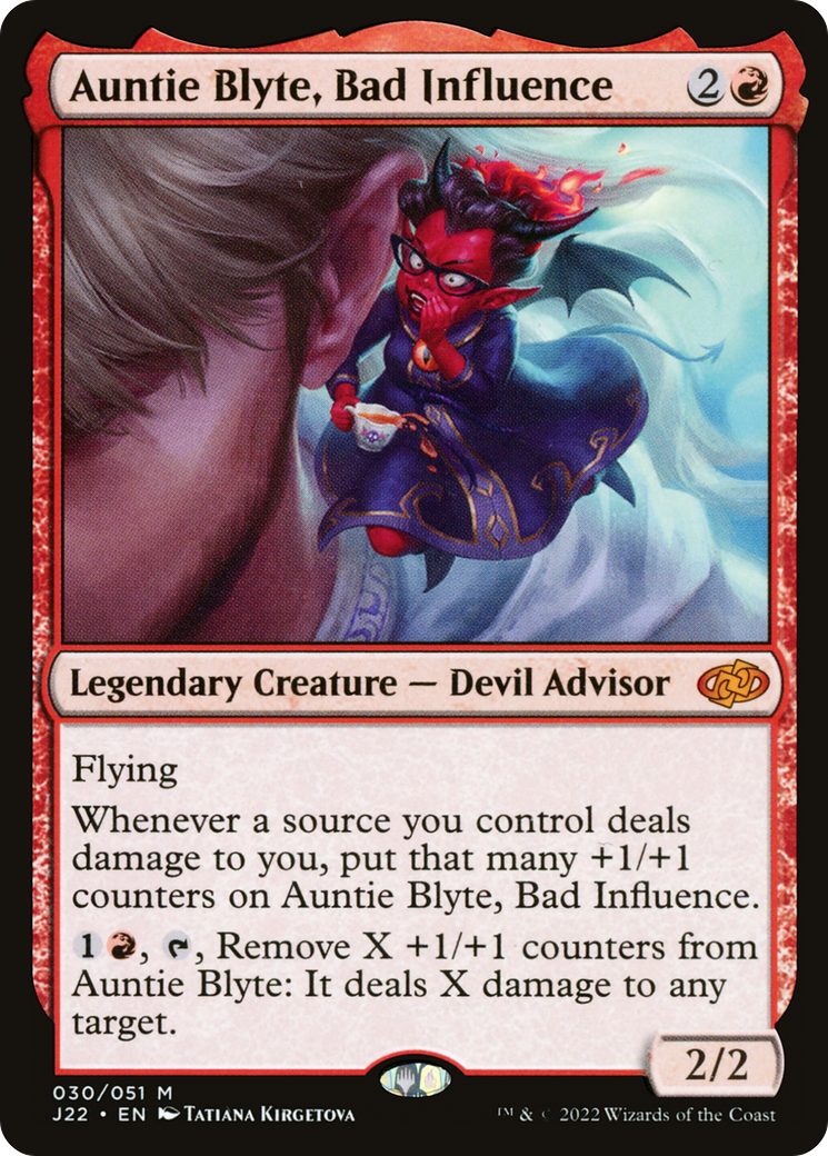 Auntie Blyte, Bad Influence (J22-030) [Jumpstart 2022] MTG Single Wizards of the Coast