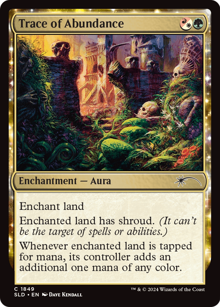 Trace of Abundance (SLD-1849) [Secret Lair] Drop MTG Single Wizards of the Coast