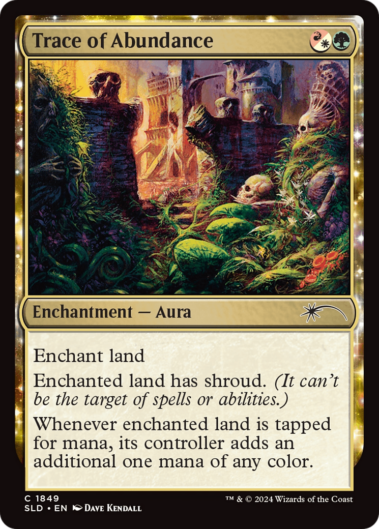 Trace of Abundance (SLD-1849) [Secret Lair] Drop: MTG Single Wizards of the Coast