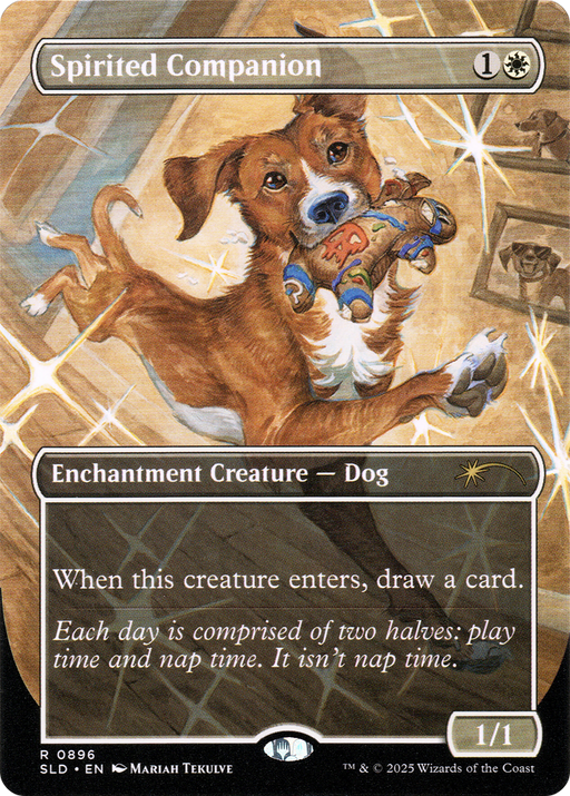 Spirited Companion (SLD-896) [Secret Lair] Drop (Borderless) MTG Single Wizards of the Coast