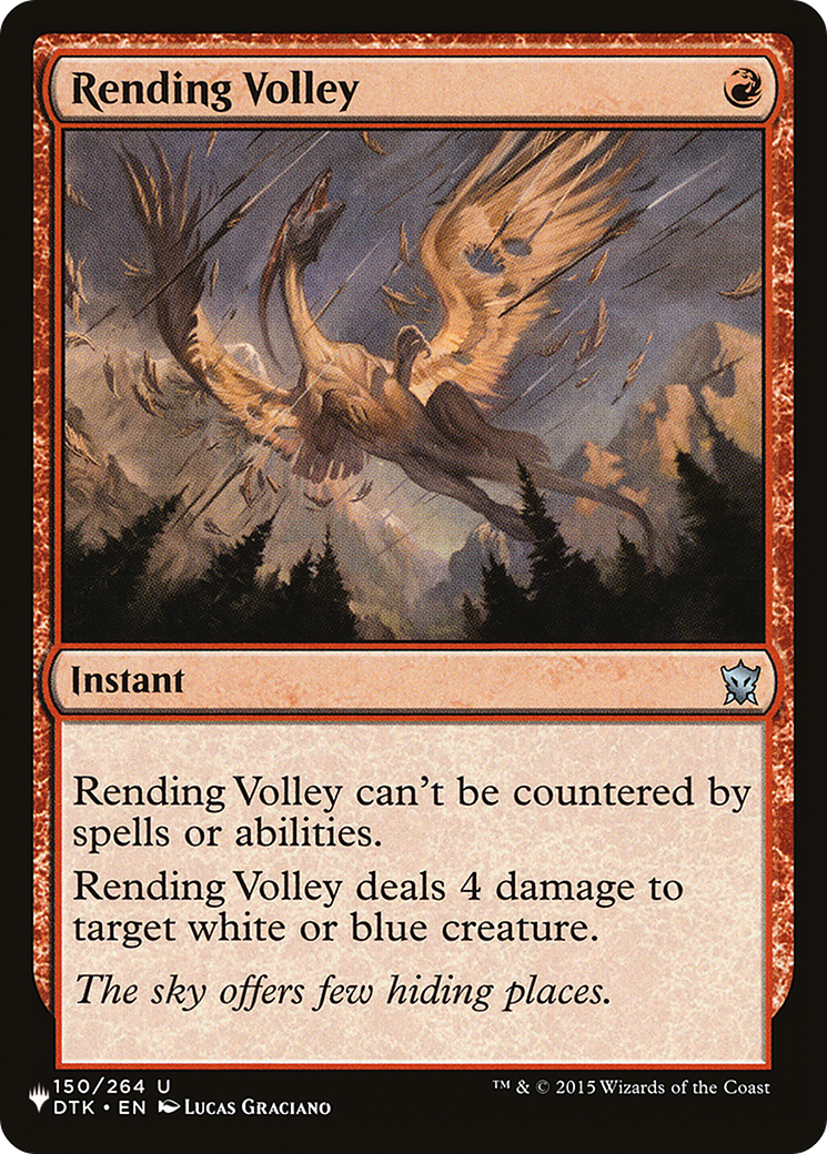 Rending Volley (LIST-DTK-150) [Mystery Booster] The List MTG Single Wizards of the Coast