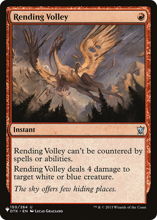 Rending Volley (LIST-DTK-150) [Mystery Booster] The List MTG Single Wizards of the Coast