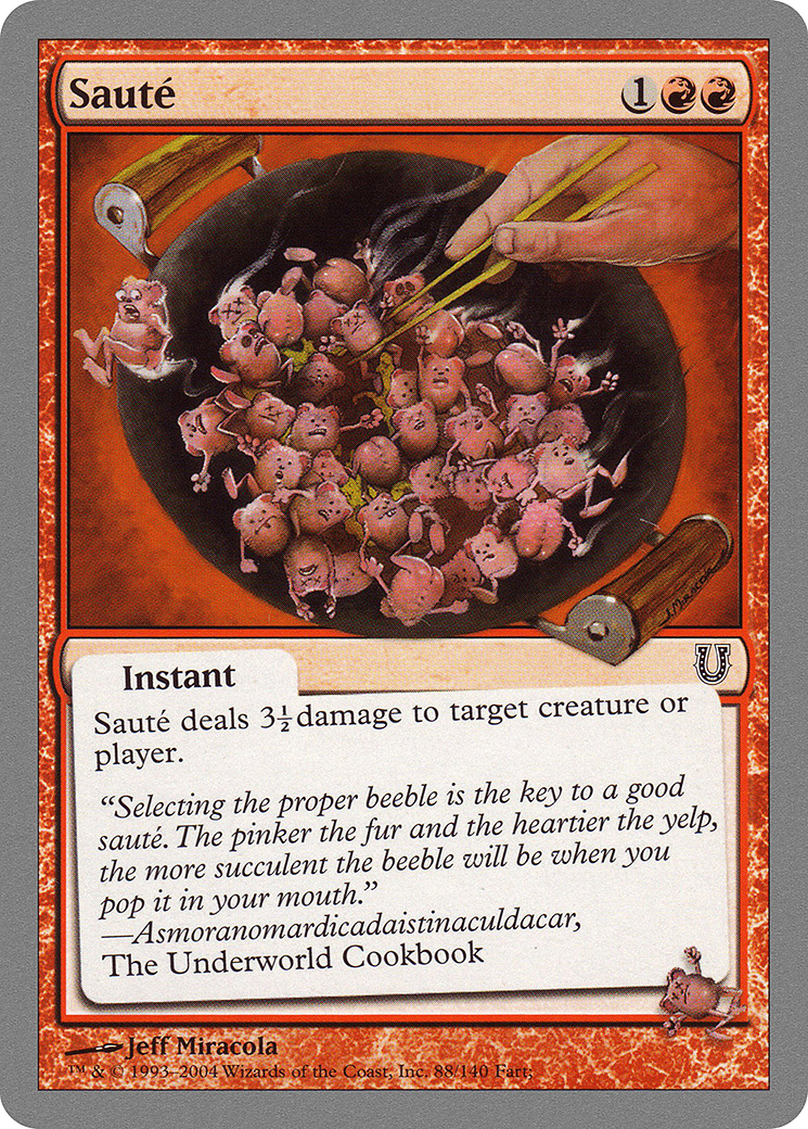 Sauté (UNH-088) [Unhinged] MTG Single Wizards of the Coast