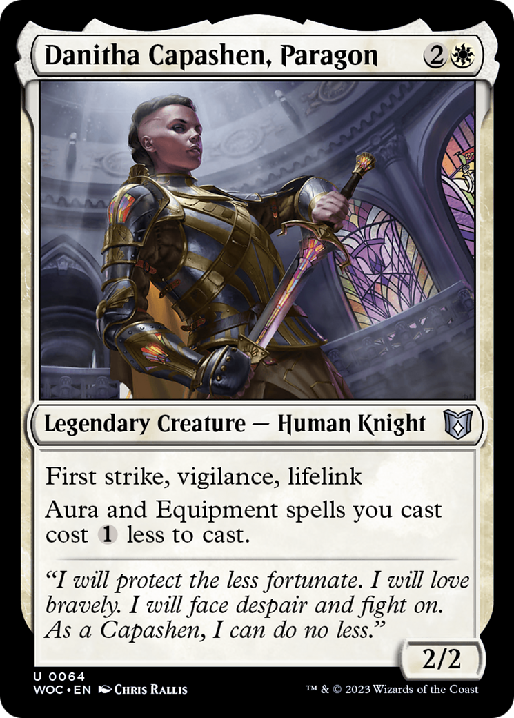 Danitha Capashen, Paragon (WOC-064) [Wilds of Eldraine Commander] MTG Single Wizards of the Coast