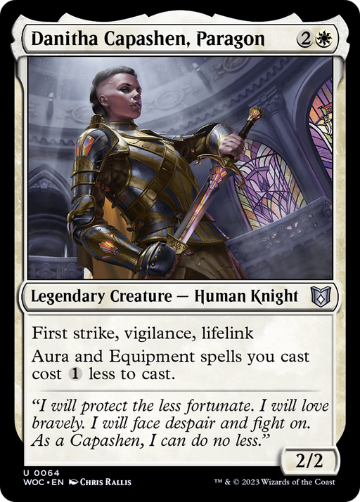 Danitha Capashen, Paragon (WOC-064) [Wilds of Eldraine Commander] MTG Single Wizards of the Coast