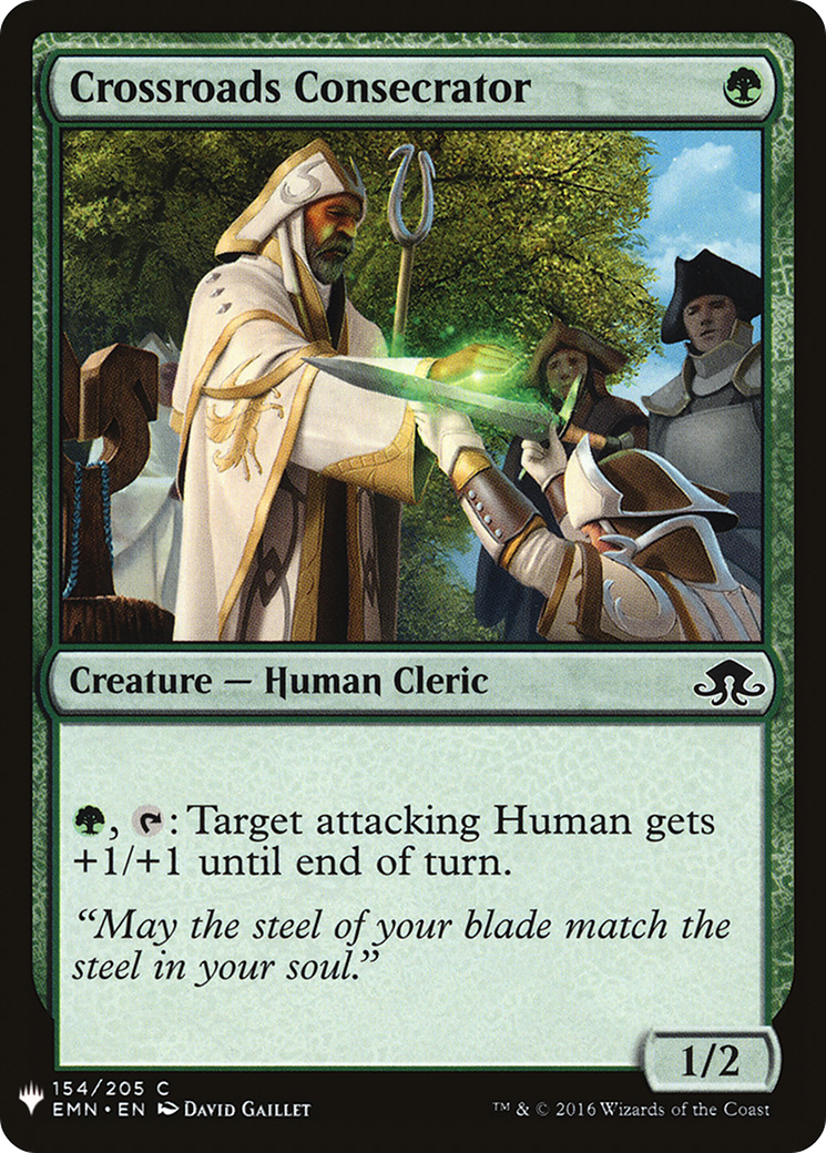 Crossroads Consecrator (LIST-EMN-154) [Mystery Booster] The List MTG Single Wizards of the Coast