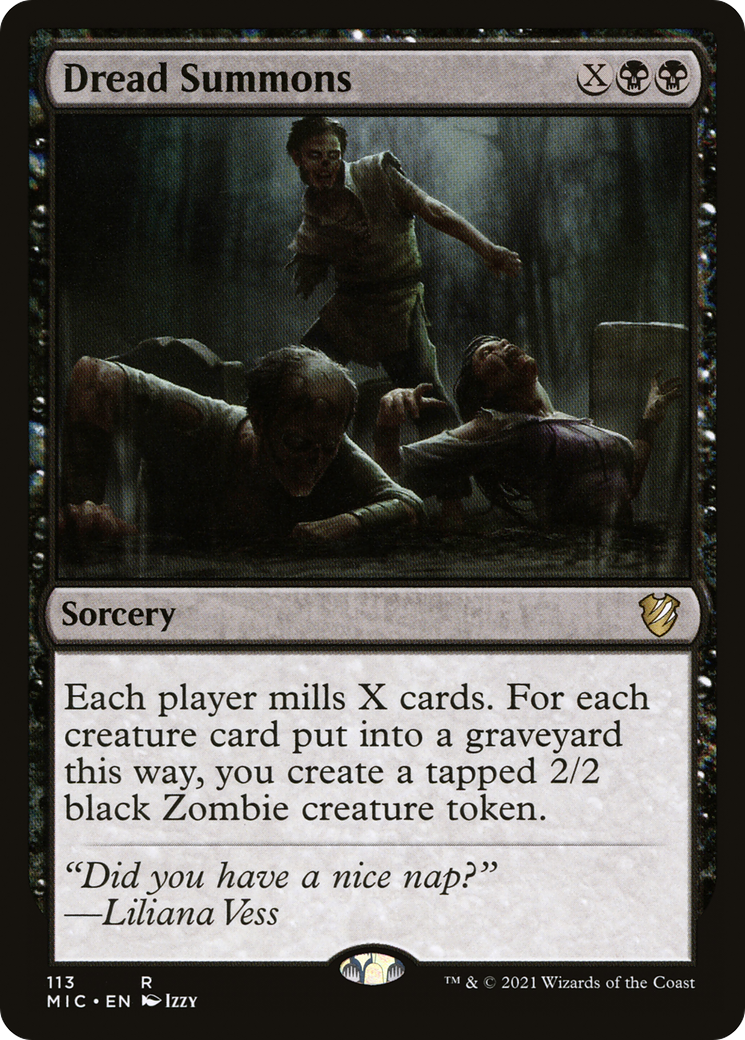 Dread Summons (MIC-113) [Midnight Hunt Commander] MTG Single Wizards of the Coast
