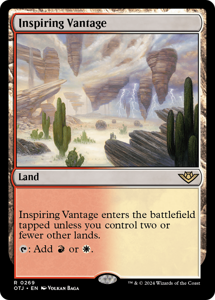 Inspiring Vantage (OTJ-269) [Outlaws of Thunder Junction] MTG Single Wizards of the Coast