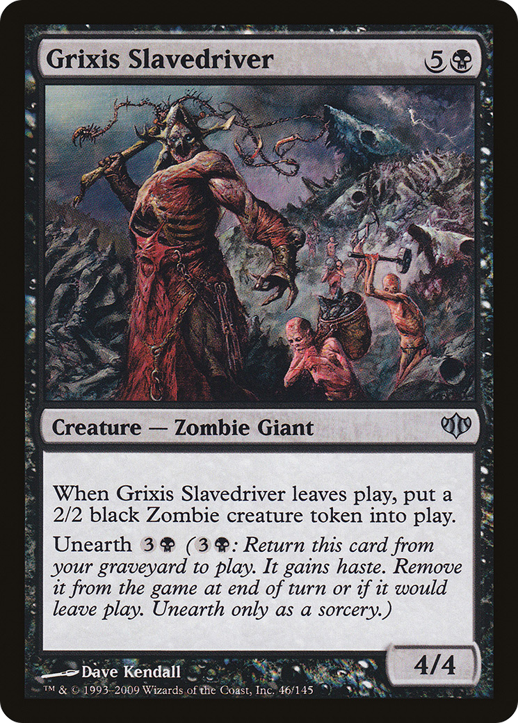 Grixis Slavedriver (CON-046) [Conflux] Foil MTG Single Wizards of the Coast