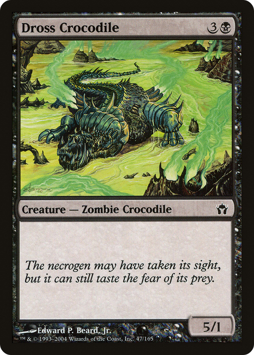 Dross Crocodile (5DN-047) [Fifth Dawn] MTG Single Wizards of the Coast