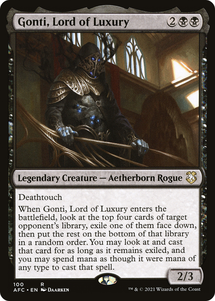 Gonti, Lord of Luxury (AFC-100) [Forgotten Realms Commander] MTG Single Wizards of the Coast