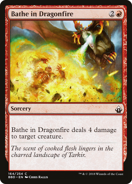 Bathe in Dragonfire (BBD-164) [Battlebond] Foil MTG Single Wizards of the Coast