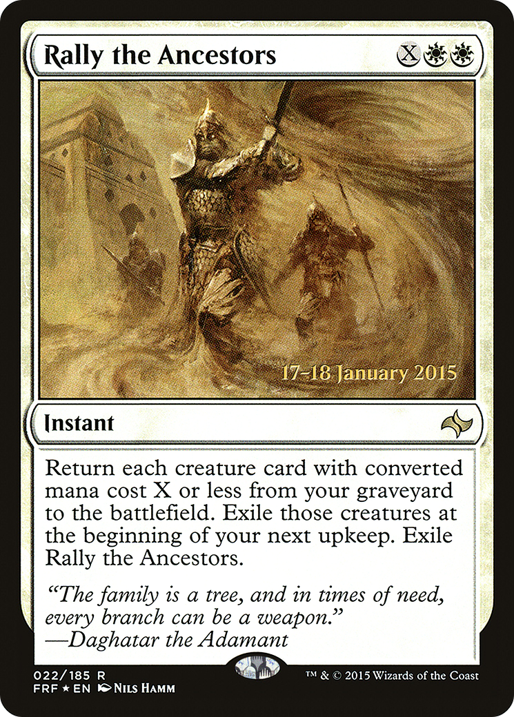 Rally the Ancestors (PRE-022) [Fate Reforged Promos] Foil MTG Single Wizards of the Coast