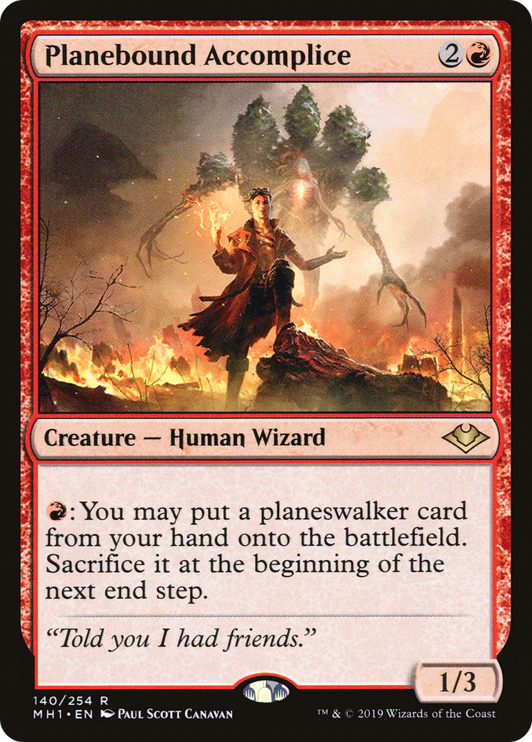 Planebound Accomplice (MH1-140) [Modern Horizons] Foil MTG Single Modern Horizons