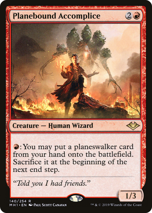 Planebound Accomplice (MH1-140) [Modern Horizons] MTG Single Modern Horizons