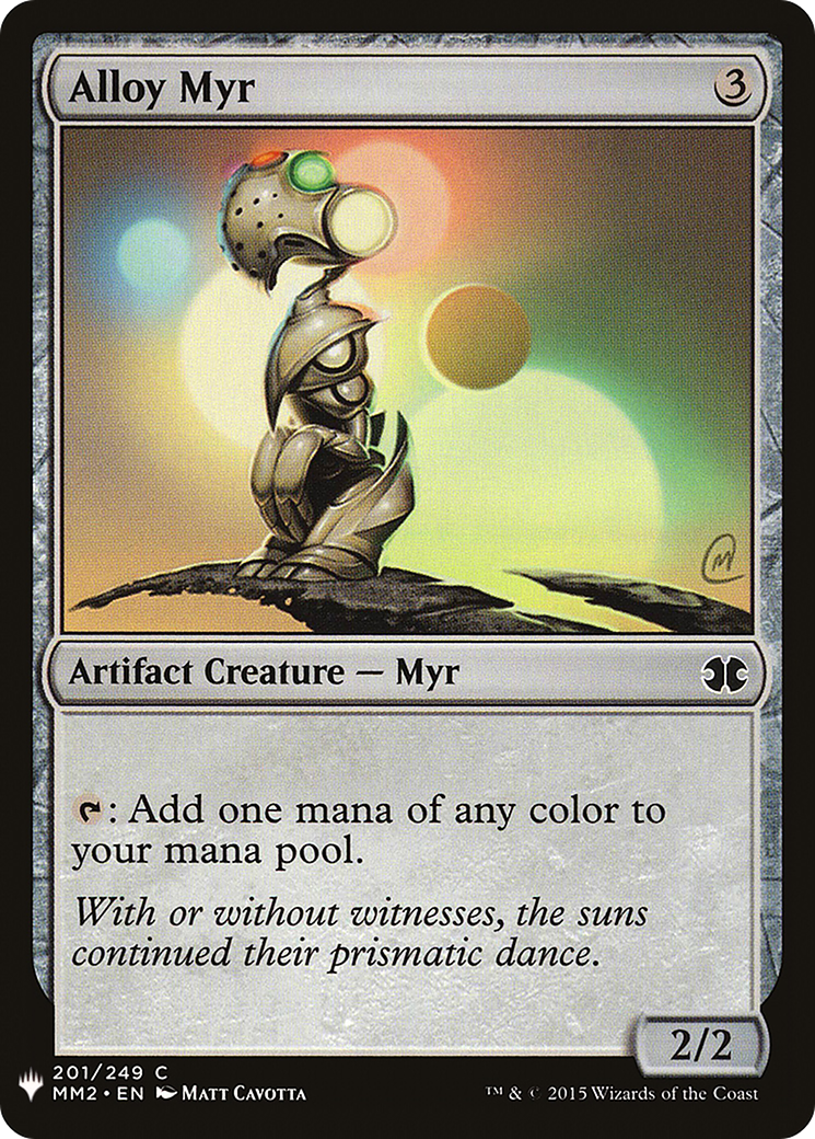Alloy Myr (LIST-MM2-201) [Mystery Booster] The List MTG Single Wizards of the Coast