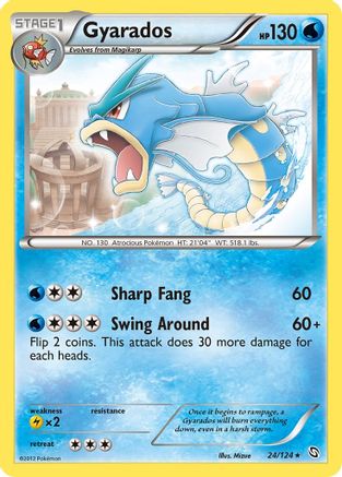 Gyarados (/124) Reverse Holofoil [BW: Dragons Exalted] Pokemon Single Pokémon