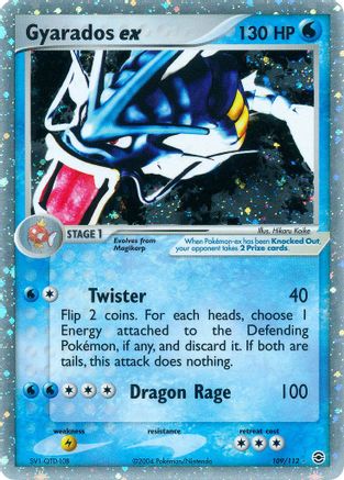 Gyarados ex 109/112 Holofoil [EX: FireRed & LeafGreen] Pokemon Single Pokémon