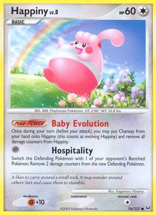 Happiny (76/127) - [Platinum: Base set] Pokemon Single Pokémon